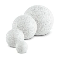 Shinestone XL Kugelleuchte Außenleuchte Gartenlampe 50cm Steinoptik -Wrights Gartenladen 10027662 yy 0005 titel set Lightcraft Shinestone XL Kugelleuchte