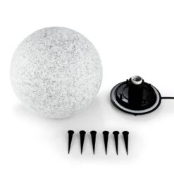 Shinestone L Kugelleuchte Außenleuchte Gartenlampe 40cm Steinoptik -Wrights Gartenladen 10027664 yy 0004 titel Lightcraft Shinestone L Kugelleuchte