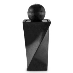 Schönbrunn Springbrunnen Kugelbrunnen Solar 200 L/h LED Basalt -Wrights Gartenladen 10027997 yy 0003 titel Duramaxx Schoenbrunn Solar Springbrunnen