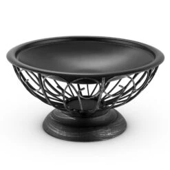 Tulip Feuerschale Ø75cmGrill Feuerstelle Funkenschutz Stahl Brüniert -Wrights Gartenladen 10028582 yy 0004 detail 04 Blumfeldt Tulip Feuerschale 75cm Grill