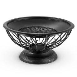 Tulip Feuerschale Ø75cmGrill Feuerstelle Funkenschutz Stahl Brüniert -Wrights Gartenladen 10028582 yy 0005 detail 05 Blumfeldt Tulip Feuerschale 75cm Grill