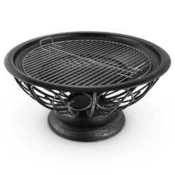 Tulip Feuerschale Ø75cmGrill Feuerstelle Funkenschutz Stahl Brüniert -Wrights Gartenladen 10028582 yy 0007 detail 07 Blumfeldt Tulip Feuerschale 75cm Grill