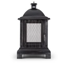 Loreo Feuerstelle Gartenkamin Feuerlaterne Gartenofen Stahl Brüniert -Wrights Gartenladen 10028584 yy 0003 front 03 Blumfeldt Loreo Gartenkamin Feuerstelle