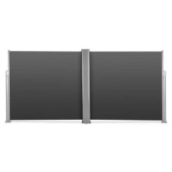 Bari Doppio 616 Doppel-Seitenmarkise 6x1,6m Aluminium Anthrazit -Wrights Gartenladen 10029125 yy 0003 front Blumfeldt Bari Doppio Doppelseitenmarkise 6x160cm