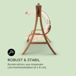 Maui Hollywoodschaukel 110 Cm 2-Sitzer Sonnensegel Polyester Lärche -Wrights Gartenladen 10029199 de 0003 logo