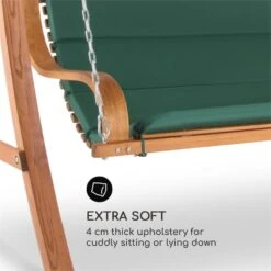 Tahiti Hollywoodschaukel 110 Cm 2-Sitzer Sonnendach Polyester Lärche -Wrights Gartenladen 10029200 yy 0004 logo Blumfeldt Tahiti Hollywoodschaukel Sonnendach