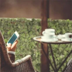 Fency Bright Leaf Sichtschutzzaun Windschutz 300x150 Cm Buche Hellgrün -Wrights Gartenladen 10029247 yy 0004 ambient Blumfeldt Fency Bright Leaf Sichtschutz