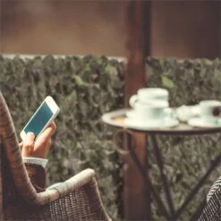 Fency Dark Leaf Sichtschutzzaun Windschutz 300x100 Cm Dunkelgrün Mix -Wrights Gartenladen 10029248 yy 0004 ambient Blumfeldt Fency Dark Leaf Sichtschutz