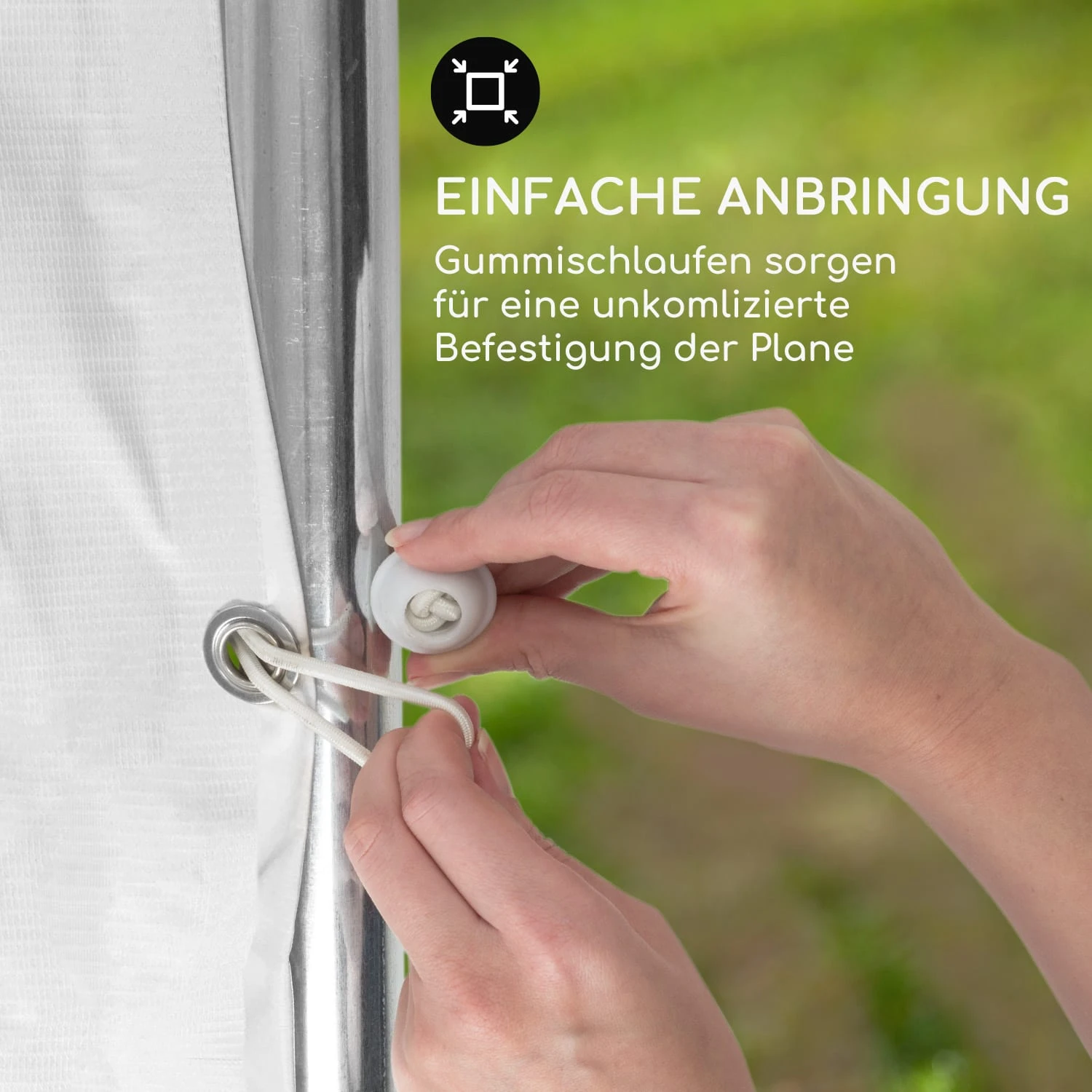 Sommerfest 4x6m 500 G/m² Partyzelt Festzelt PVC Wasserdicht Feuerfest 8 Sommerfest 4x6m 500 G/m² Partyzelt Festzelt PVC Wasserdicht Feuerfest – Bild 8