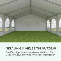 Sommerfest 5x8m 500 G/m² Partyzelt Festzelt PVC Wasserdicht Verzinkt -Wrights Gartenladen 10029439 de 0003 logo