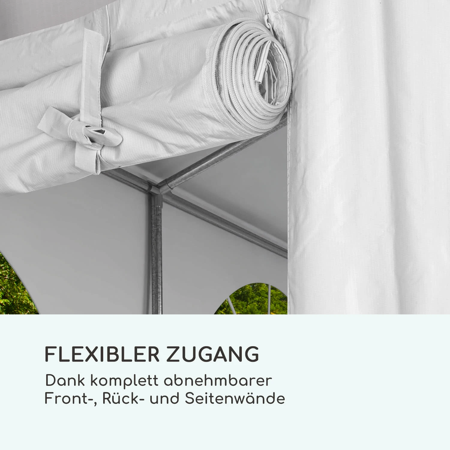 Sommerfest 5x8m 500 G/m² Partyzelt Festzelt PVC Wasserdicht Feuerfest 7 Sommerfest 5x8m 500 G/m² Partyzelt Festzelt PVC Wasserdicht Feuerfest – Bild 7