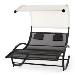 Suncruise Schaukelliege Gartenliege Sonnendach Polyester Stahl -Wrights Gartenladen 10029845 yy 0005 titel Blumfeldt Suncruise Schaukelliege reedit