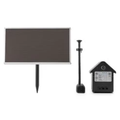 Wasserwerk 250 Wasserpumpe Solar Springbrunnen 250 L/h LED Akku -Wrights Gartenladen 10029901 yy 0004 front Blumfeldt Wasserwerk 250 Solar Springbrunnen LED