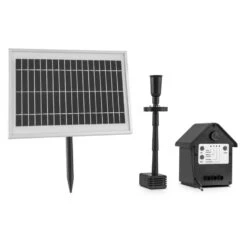 Wasserwerk 500 Wasserpumpe Solar Springbrunnen 500 L/h LED Akku -Wrights Gartenladen 10029902 yy 0004 front Blumfeldt Wasserwerk 500 Solar Springbrunnen LED