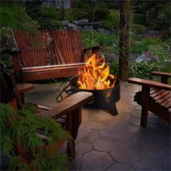 Versailles Feuerschale Ø 60 Cm Stahl Schwarz -Wrights Gartenladen 10030244 yy 0004 ambient Blumfeldt Versailles Feuerschale 60 cm Stahl reedit