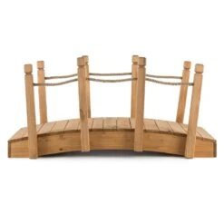 Rialto Gartenbrücke Zierbrücke 58x58x122cm (BxHxT) Tau Massivholz -Wrights Gartenladen 10030331 yy 0004 titel side Blumfeldt Rialto Gartenbruecke 58x58x122cm