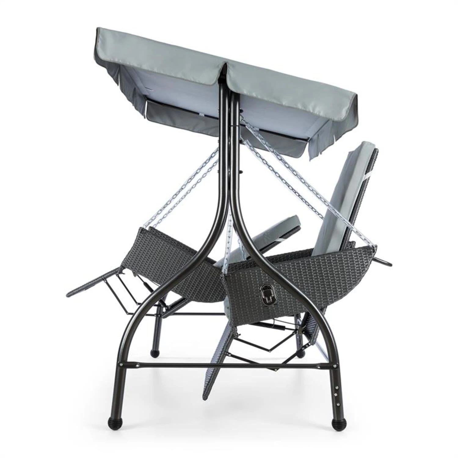 Concordia Hollywoodschaukel Gartenschaukel 185 Cm 2 Sitze Sonnendach – Bild 4