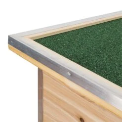 Schloss Wuff Hundehütte Größe XL 110x160x100cm Isoliert Windfang Holz -Wrights Gartenladen 10030670 yy 0006 detail oneConcept Schloss Wuff Hundehuette 110x160x100 cm