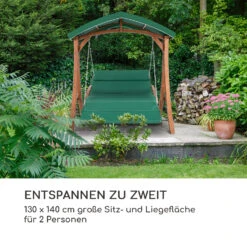 Aruba Hollywoodschaukel Gartenschaukel 130 Cm 2-Sitzer Massivholz -Wrights Gartenladen 10030685 de 0004 logo