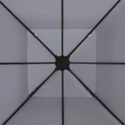 Odeon Grey Pavillon Partyzelt Festzelt 3x3m Stahl Polyester Dunkelgrau 9 Odeon Grey Pavillon Partyzelt Festzelt 3x3m Stahl Polyester Dunkelgrau -Wrights Gartenladen 10030686 yy 0004 detail Blumfeldt Odeon Grey Pavillon Partyzelt dunkelgrau