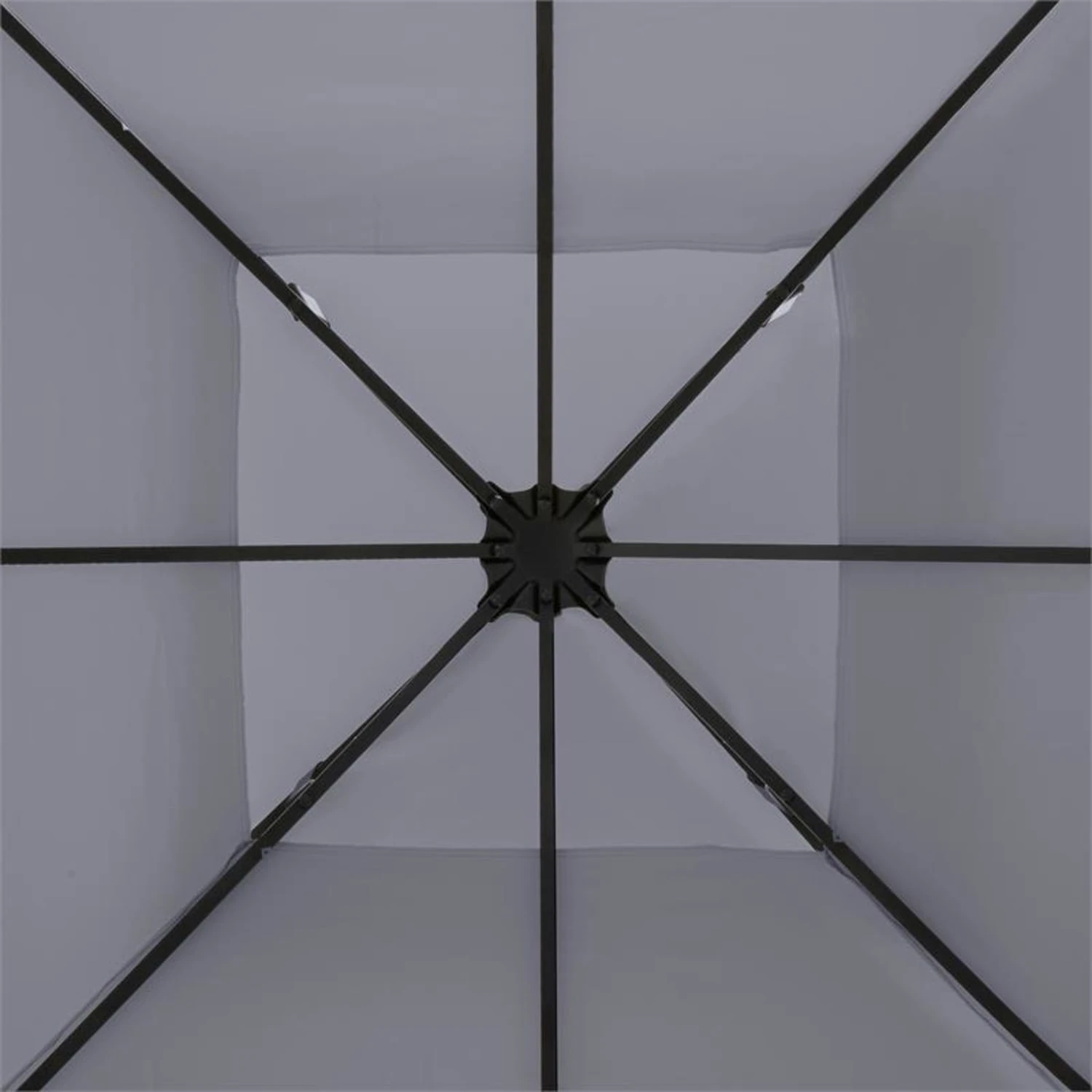 Odeon Grey Pavillon Partyzelt Festzelt 3x3m Stahl Polyester Dunkelgrau 4 Odeon Grey Pavillon Partyzelt Festzelt 3x3m Stahl Polyester Dunkelgrau – Bild 4