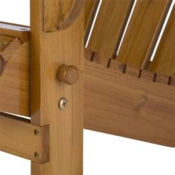 Vermont Gartenstuhl Adirondack-Stil Tannenholz 73x88x94 Klappbar Braun -Wrights Gartenladen 10031006 yy 0005 detail Blumfeldt Vermont Gartenstuhl braun