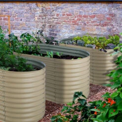 High Grow Hochbeet Gartenbeet 1,6m Zink-Alu-Beschichtung Beige -Wrights Gartenladen 10031114 uk 0003 logo