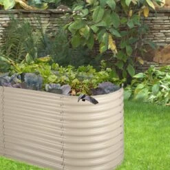 High Grow Hochbeet Gartenbeet 2,0m Zink-Alu-Beschichtung Beige -Wrights Gartenladen 10031120 uk 0003 logo