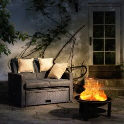 Mithras Feuerschale Ø75cm Funkenschutz Ø60cm Grillrost Gusseisen Stahl 9 Mithras Feuerschale Ø75cm Funkenschutz Ø60cm Grillrost Gusseisen Stahl -Wrights Gartenladen 10031450 uk 0003 ambient Blumfeldt Mithras Feuerschale