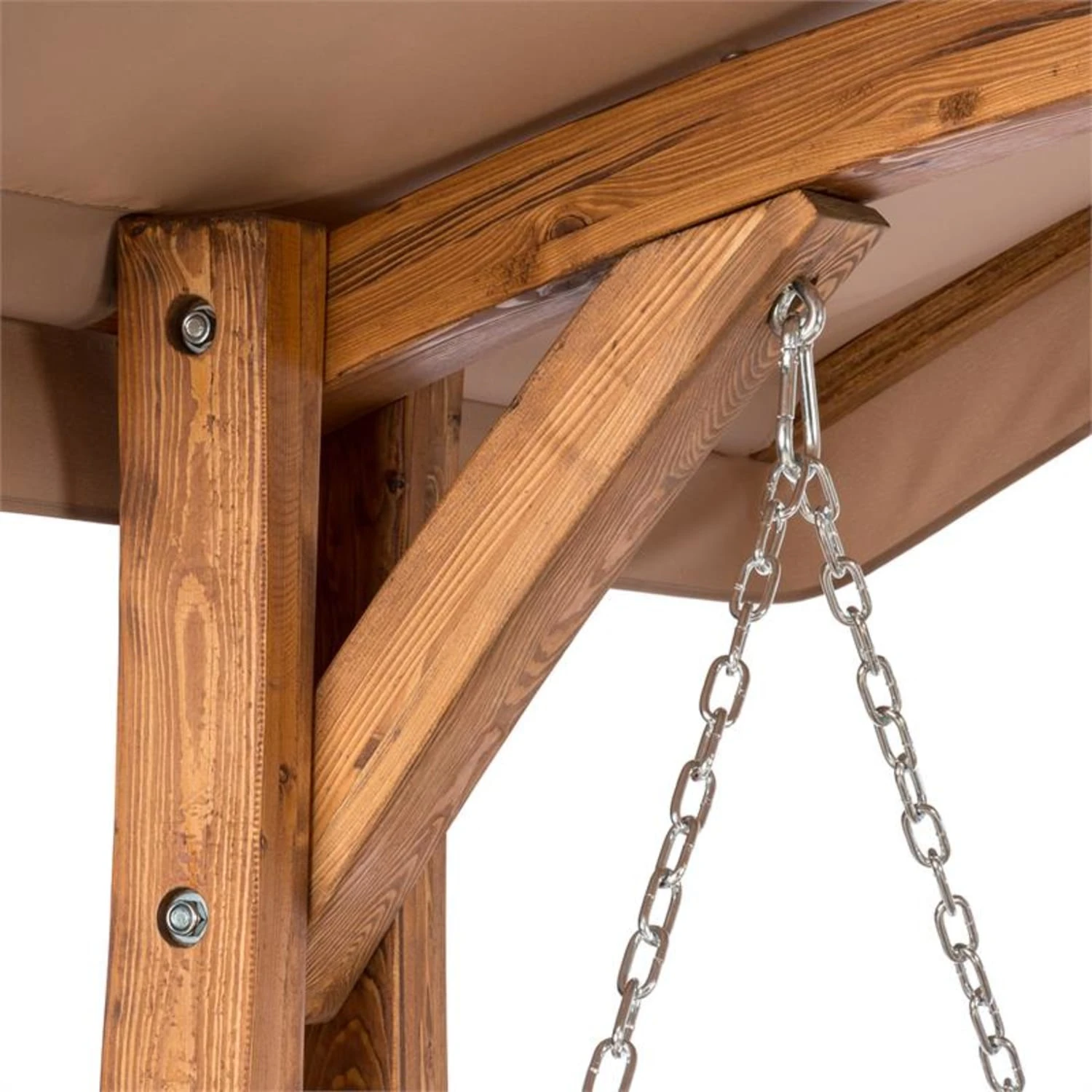 Bermuda Hollywoodschaukel Gartenschaukel 130 Cm 2-Sitzer Sonnensegel 5 Bermuda Hollywoodschaukel Gartenschaukel 130 Cm 2-Sitzer Sonnensegel – Bild 5