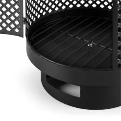 Essos Gartenofen Holzofen Ø45cm Gitterwand Stahlblech Schwarz -Wrights Gartenladen 10031482 yy 0004 detail Blumfeldt Essos Gartenofen schwarz