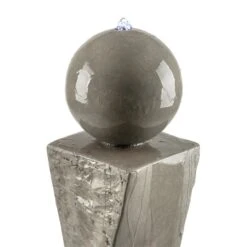 Trafalgar Gartenbrunnen 1,5m LED Fiberglas-Zement 4,5 Kg Ziersteine -Wrights Gartenladen 10031620 yy 0005 detail Blumfeldt Trafalgar Zierbrunnen Gartenbrunnen Tuff