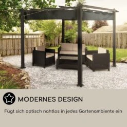 Pantheon 3x3 Pergola Vordach 3x3m Aluminium Sonnendach Polyester Grau 14 Pantheon 3x3 Pergola Vordach 3x3m Aluminium Sonnendach Polyester Grau -Wrights Gartenladen 10031882 DE 0006 usp