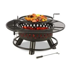 Rosario 3-in-1-Feuerschale Ø120cm | 70cm Grill | Tischplatte Stahl 10 Rosario 3-in-1-Feuerschale Ø120cm | 70cm Grill | Tischplatte Stahl -Wrights Gartenladen 10032141 yy 0003 detail Blumfeldt Rosario 3in1 Feuerschale