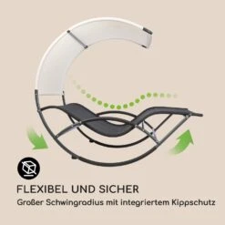 The Big Easy Schwingliege Schwarz, Wetterfest 350kg Max. UV- Schutz -Wrights Gartenladen 10032240 de 0003 logo