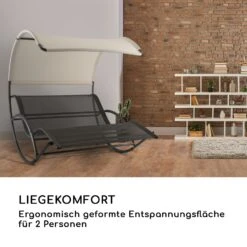 The Big Easy Schwingliege Schwarz, Wetterfest 350kg Max. UV- Schutz -Wrights Gartenladen 10032240 de 0005 logo