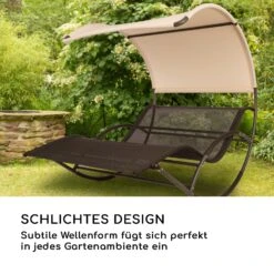 The Big Easy Schwingliege Schwarz, Wetterfest 350kg Max. UV- Schutz -Wrights Gartenladen 10032240 de 0007 logo