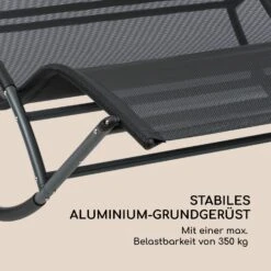 The Big Easy Schwingliege Schwarz, Wetterfest 350kg Max. UV- Schutz -Wrights Gartenladen 10032240 de 0008 logo