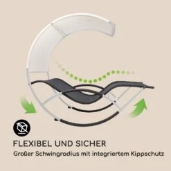 The Big Easy Schwingliege Silber, Wetterfest 350 Kg Max. UV- Schutz -Wrights Gartenladen 10032241 de 0003 logo