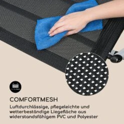 The Big Easy Schwingliege Silber, Wetterfest 350 Kg Max. UV- Schutz -Wrights Gartenladen 10032241 de 0004 logo