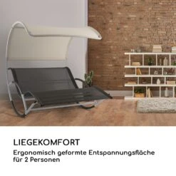 The Big Easy Schwingliege Silber, Wetterfest 350 Kg Max. UV- Schutz -Wrights Gartenladen 10032241 de 0005 logo