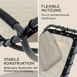 The Chiller Schwingliege 77x85x173cm 360 Comfort ComfortMesh Beige -Wrights Gartenladen 10032243 de 0009 logo