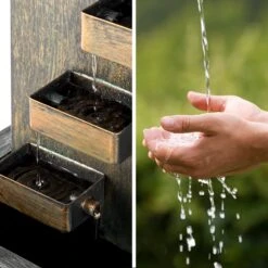 River Crossing Gartenbrunnen In/Outdoor 6W Pumpe 10m Kabel Verzinkt -Wrights Gartenladen 10032260 yy 0004 ambient