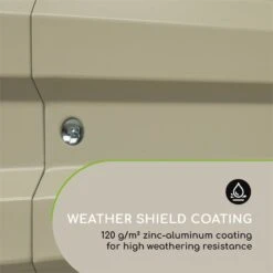 High Grow Straight Hochbeet 180x60x90cm 970l Stahl Verzinkt Beige -Wrights Gartenladen 10032317 yy 0007 logo Blumfeldt High Grow Straight Hochbeet 180x60x90cm