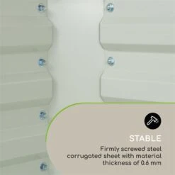 High Grow Straight Hochbeet 180x60x90cm 970l Stahl Verzinkt Beige -Wrights Gartenladen 10032317 yy 0009 logo Blumfeldt High Grow Straight Hochbeet 180x60x90cm