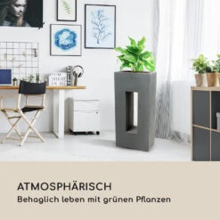 Airflor Pflanztopf 45 X 100 X 27 Cm Fiberglas In-/Outdoor Dunkelgrau -Wrights Gartenladen 10032502 de 0003 logo