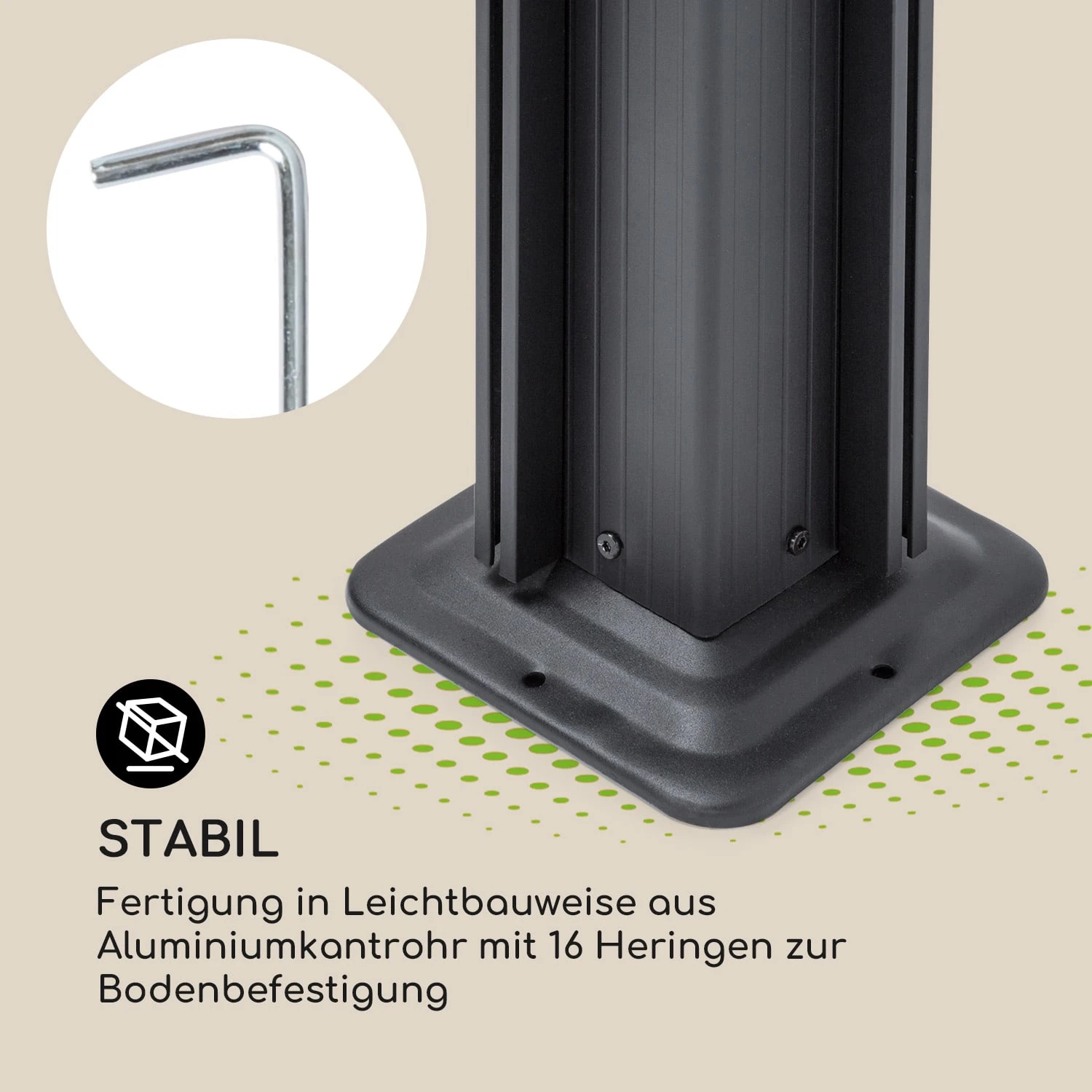 Pantheon Cortina Pavillon Mit Dach 3x3m 4 Seitenteile 6 Pantheon Cortina Pavillon Mit Dach 3x3m 4 Seitenteile – Bild 6