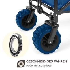 Easy Rider Bollerwagen Bis 70kg Teleskopstange Zusammenklappbar Blau -Wrights Gartenladen 10032542 de 0004 logo