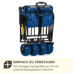 Easy Rider Bollerwagen Bis 70kg Teleskopstange Zusammenklappbar Blau -Wrights Gartenladen 10032542 de 0007 logo