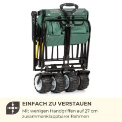 Easy Rider Bollerwagen Bis 70kg Teleskopstange Zusammenklappbar Grün -Wrights Gartenladen 10032543 de 0007 logo